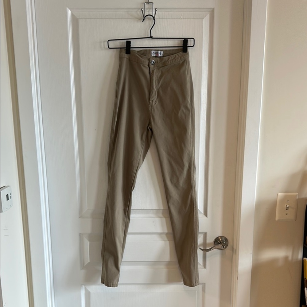 Swank A Posh Tan Skinny Jeans